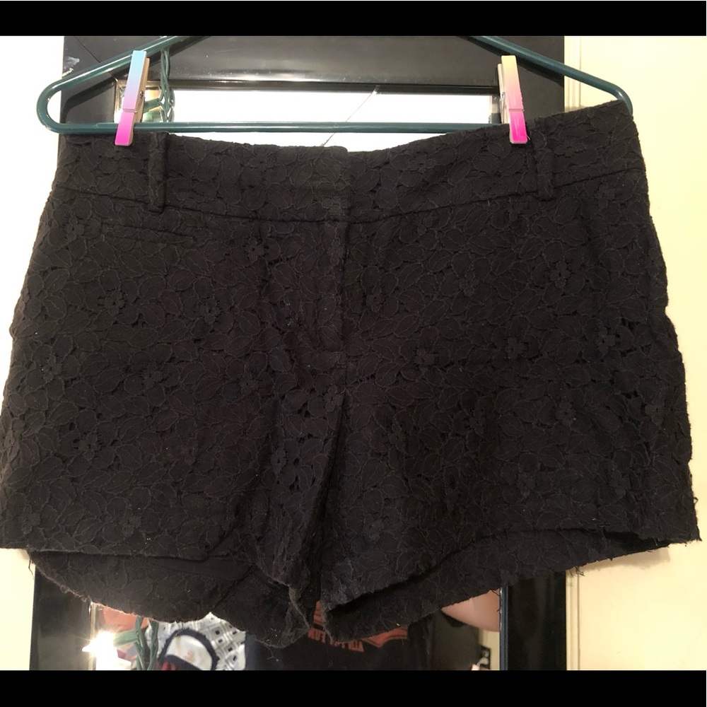 Black Lace Shorts from The Loft. Size 4.